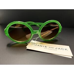 Janie & Jack Accessories- Green Round Sunglasses-Girl 4yr and up NWT